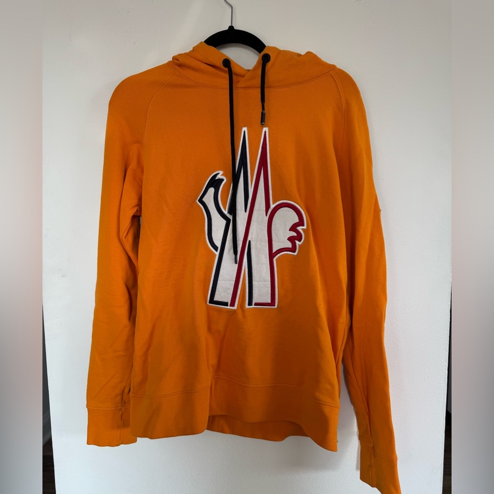 Moncler Orange hoodie size S